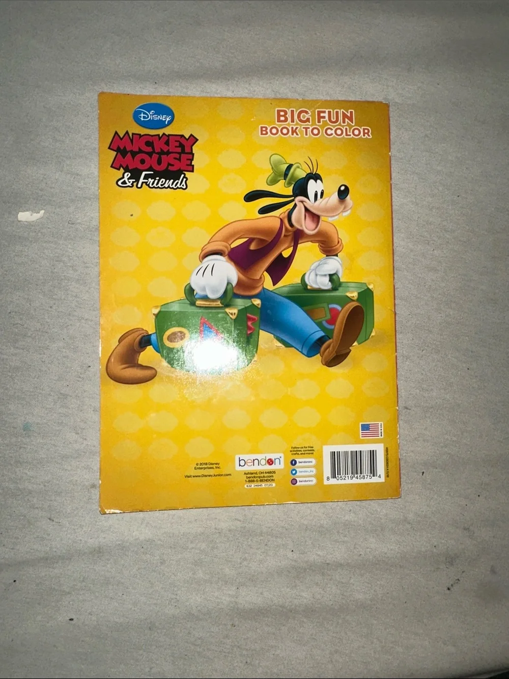 Vintage Collectible Disney Mickey Mouse & Friends Coloring Book